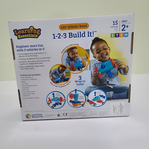 Brand New Learning Resources 1-2-3 Build It Toy For Kids/ Children - Picture 7 of 9